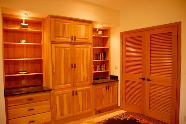 Custom built-in shelving and cabinetry